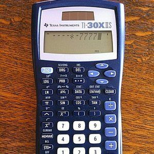 Calculator Solar Texas Instruments Math Scientific 2-Line TI-30X IIS Black Desk